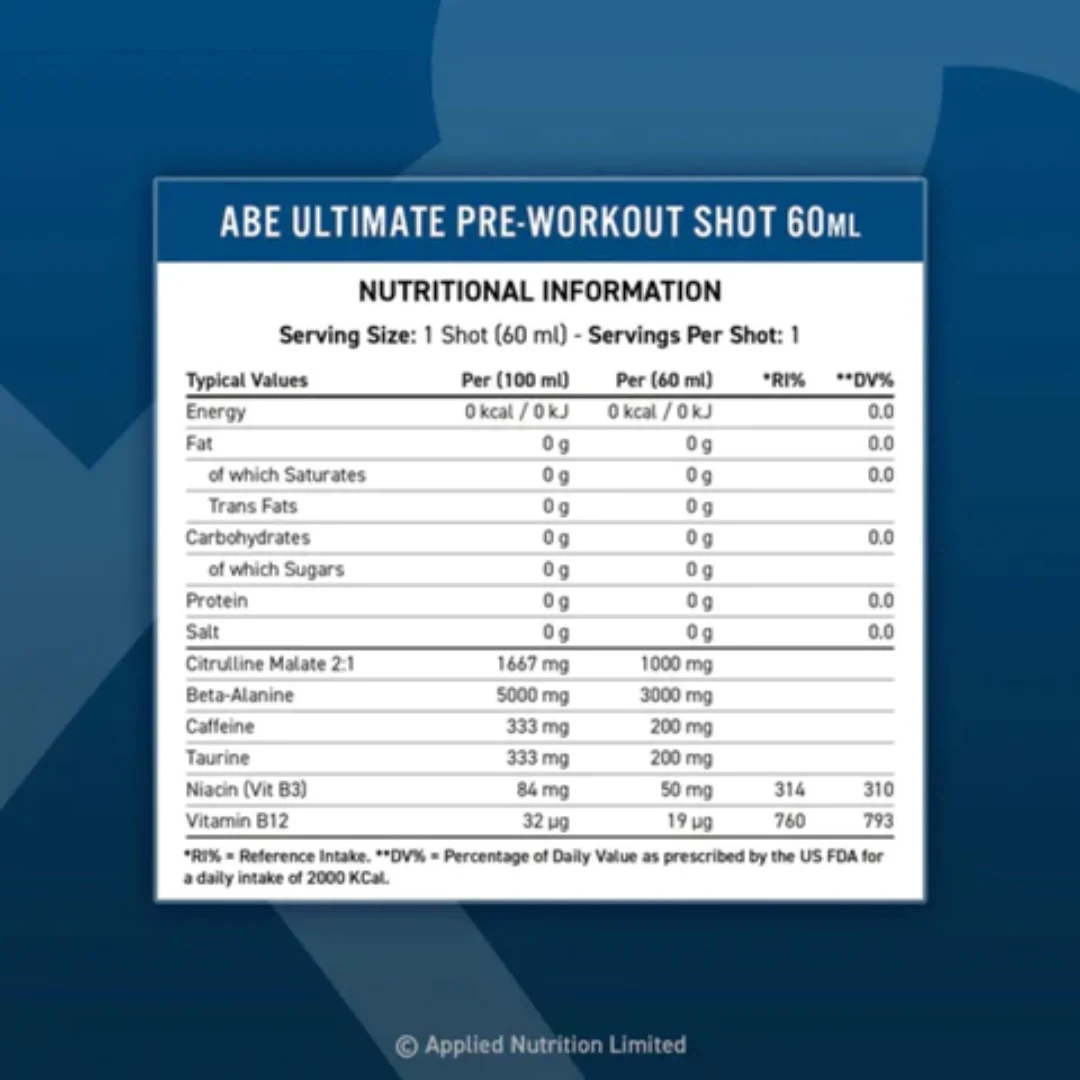 Applied Nutrition ABE Pre Workout Shots - Image 4