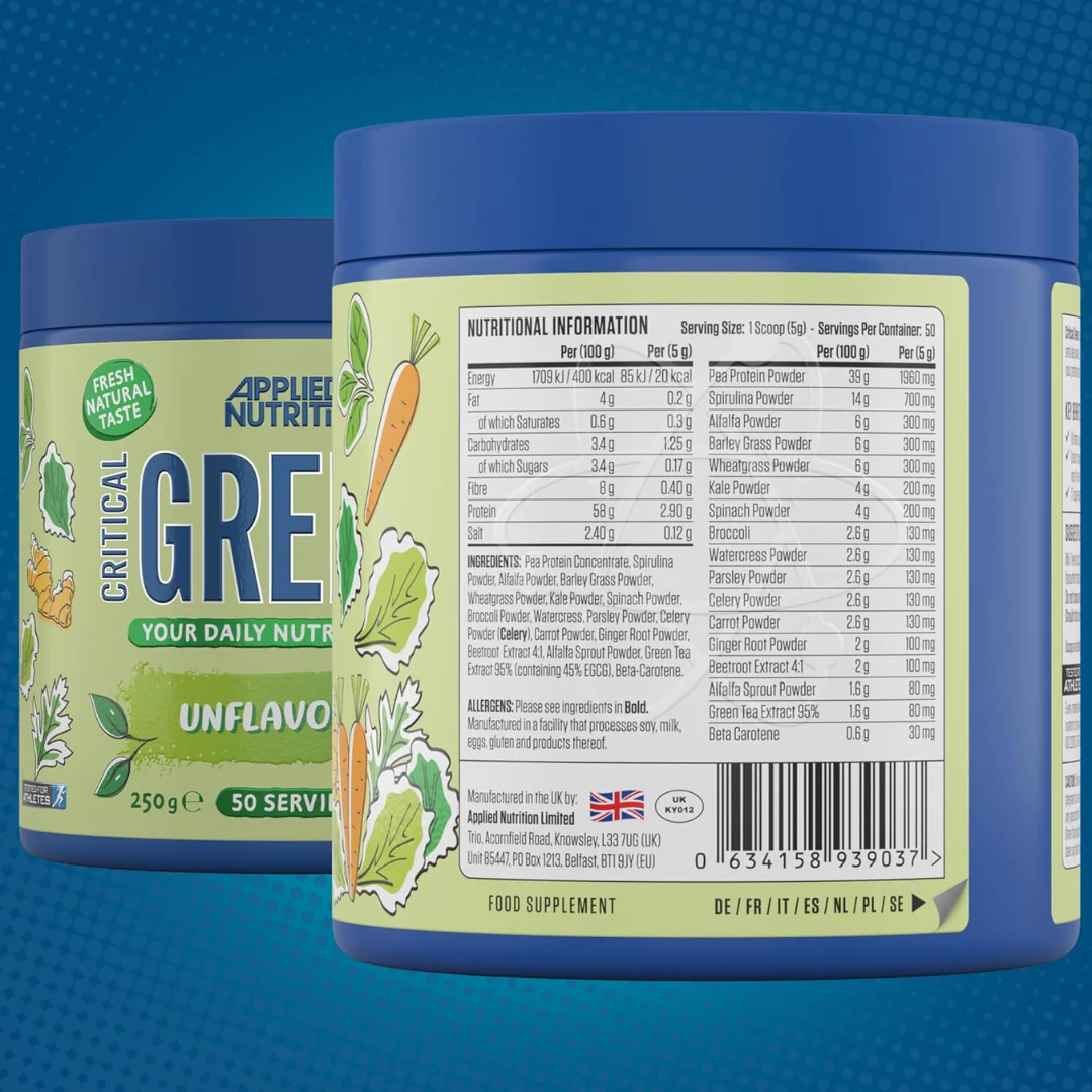 Applied Nutrition Critical Greens 250g Unflavoured - Image 4