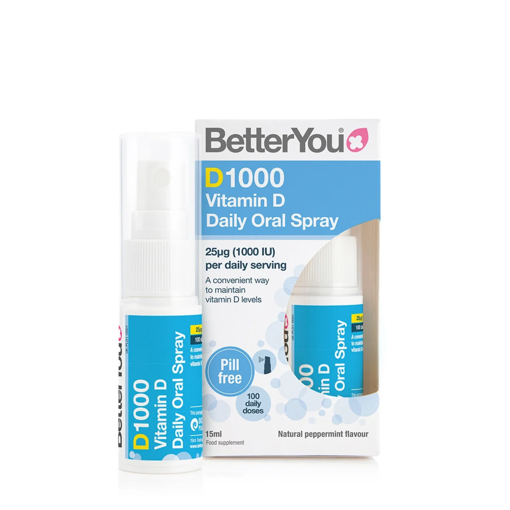 BetterYou  D1000 Daily Vitamin D Oral Spray - 15 ml