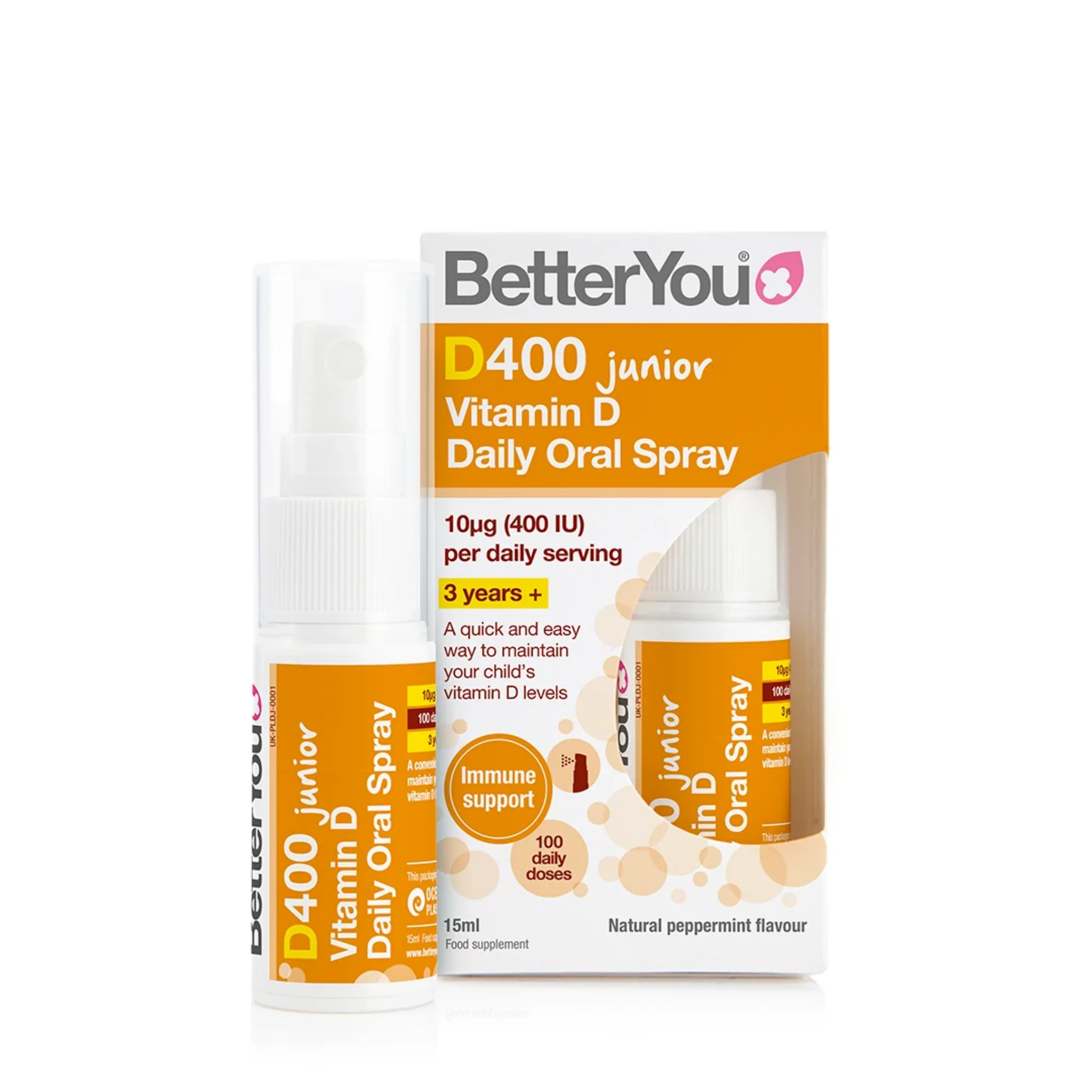 BetterYou DLux Junior Daily Vitamin D Oral Spray - 15 ml