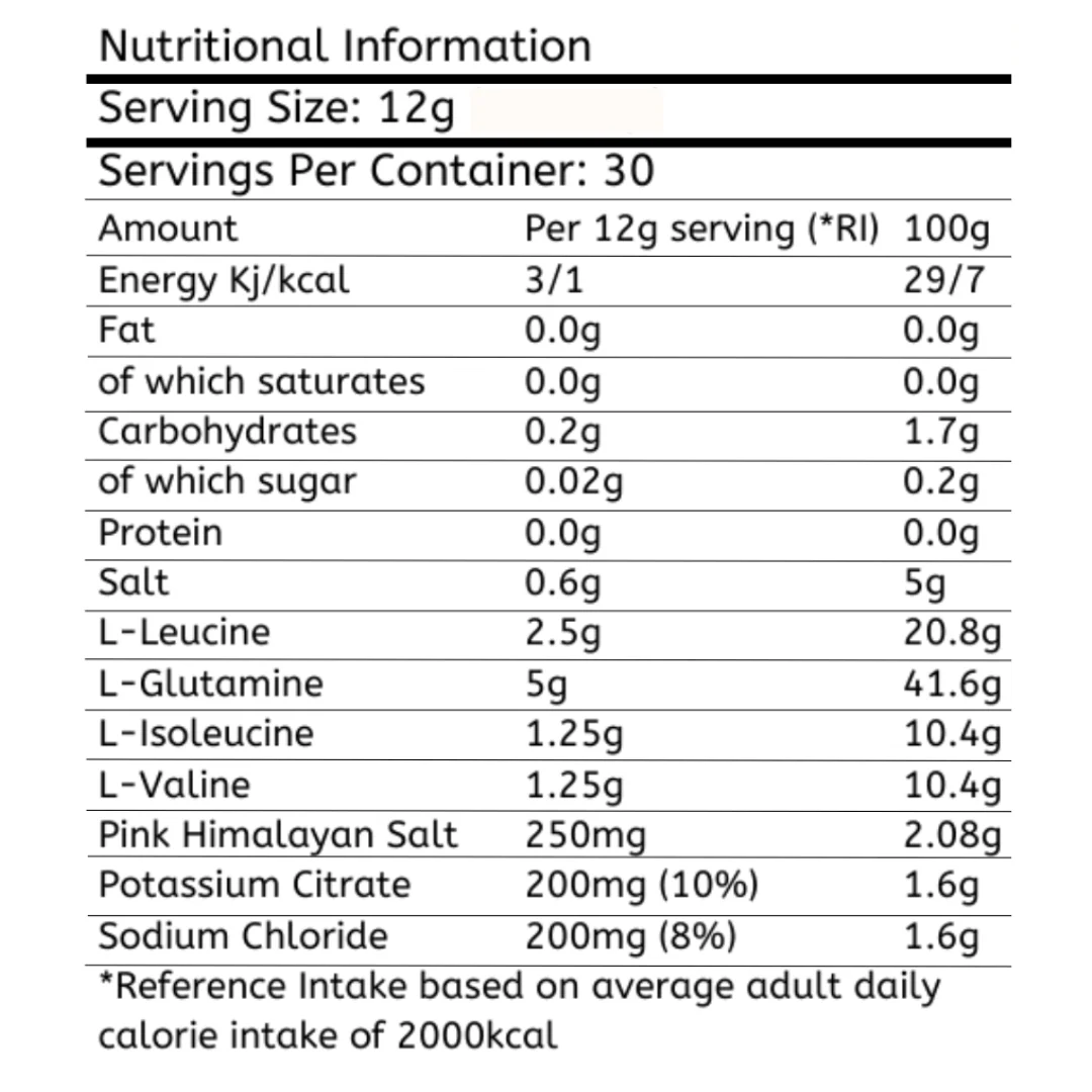 BOLD HydroAmino 30 Servings BCAA Glutamine & Electrolytes + FREE GIFT - Image 7