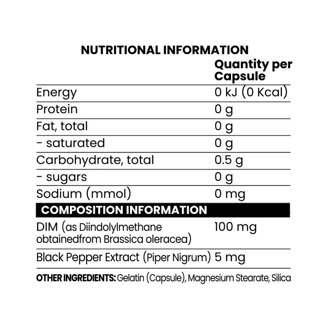 Chaos Crew DIM Estrogen Management 90 Capsules - Image 2
