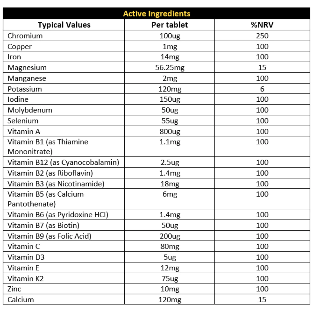 CNP Multi Vit 30 Tablets - Image 2