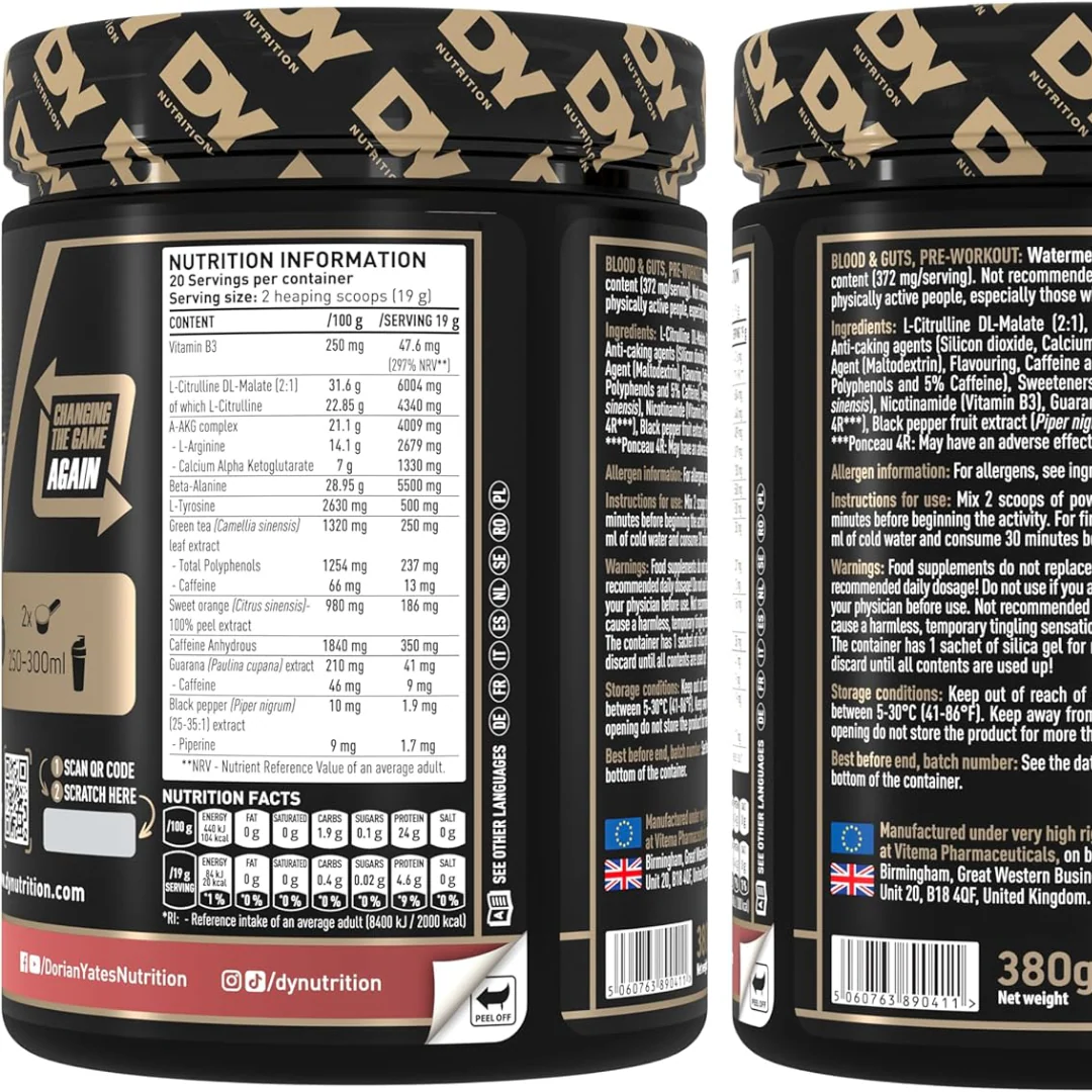 Dorian Yates Blood and Guts Pre Workout - Image 3