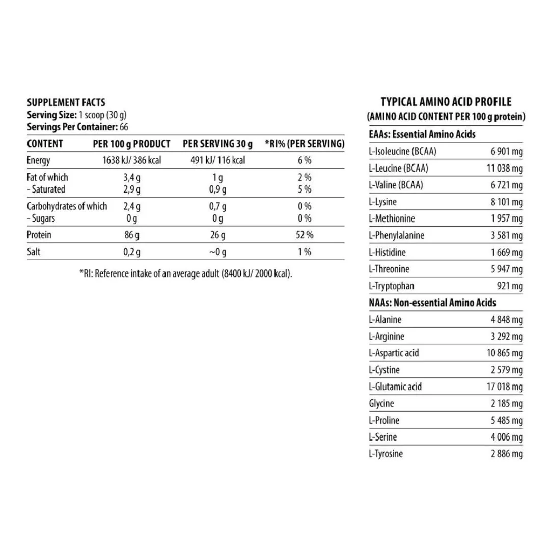Dorian Yates Shadow Whey Isolate 2kg Powder - Image 2