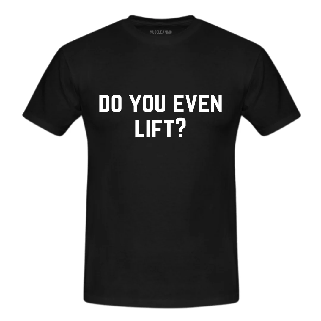 MuscleAmmo 'DYEL' Print Muscle Fit T-Shirt - Black
