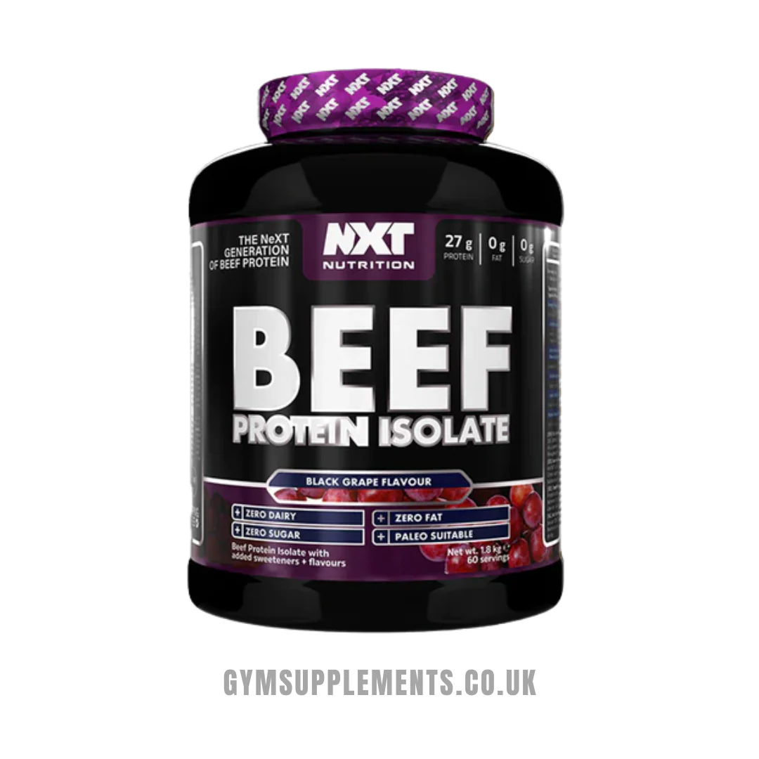 NXT Nutrition Beef Protein Isolate 1.8kg 60 servings Black Grape