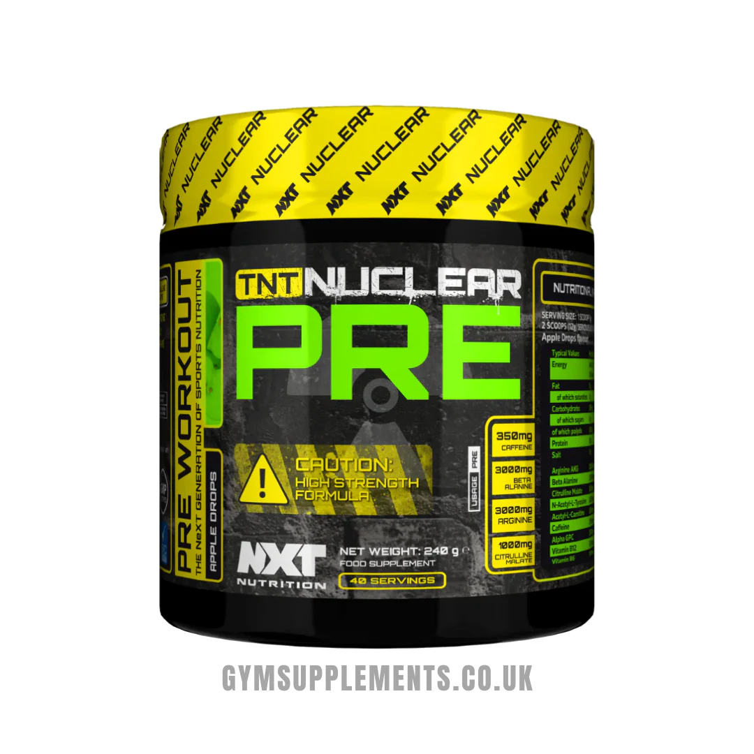 NXT Nutrition TNT Nuclear Pre Workout Pre 240g + FREE SHAKER - Image 3