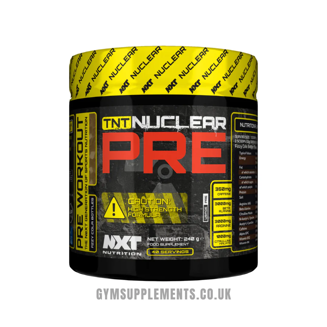 NXT Nutrition TNT Nuclear Pre Workout Pre 240g + FREE SHAKER - Image 4