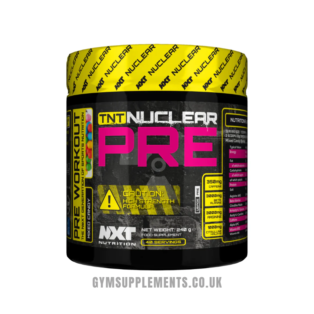 NXT Nutrition TNT Nuclear Pre Workout Pre 240g + FREE SHAKER - Image 7