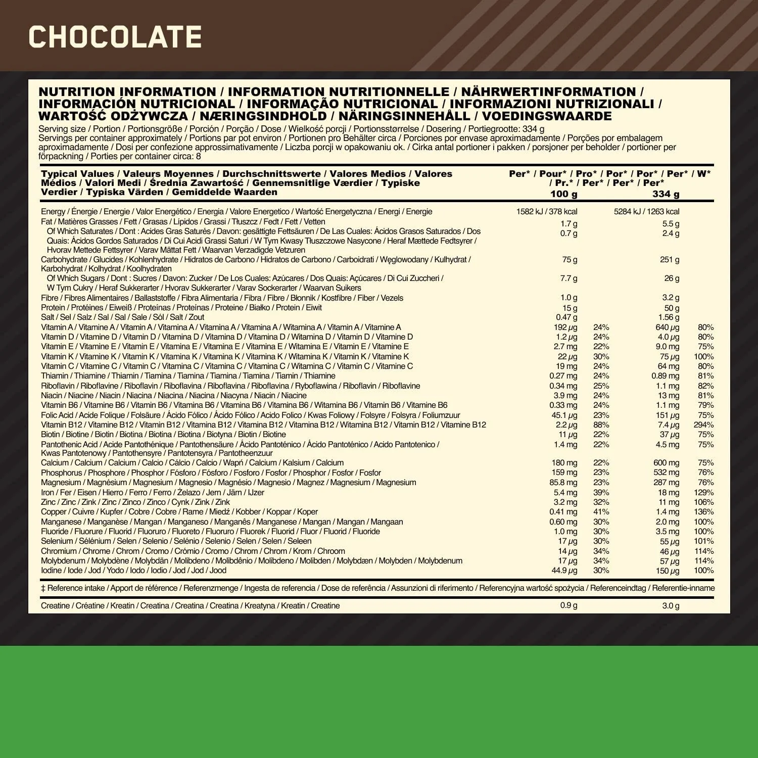 Optimum Nutrition Serious Mass 2.72kg - Image 3
