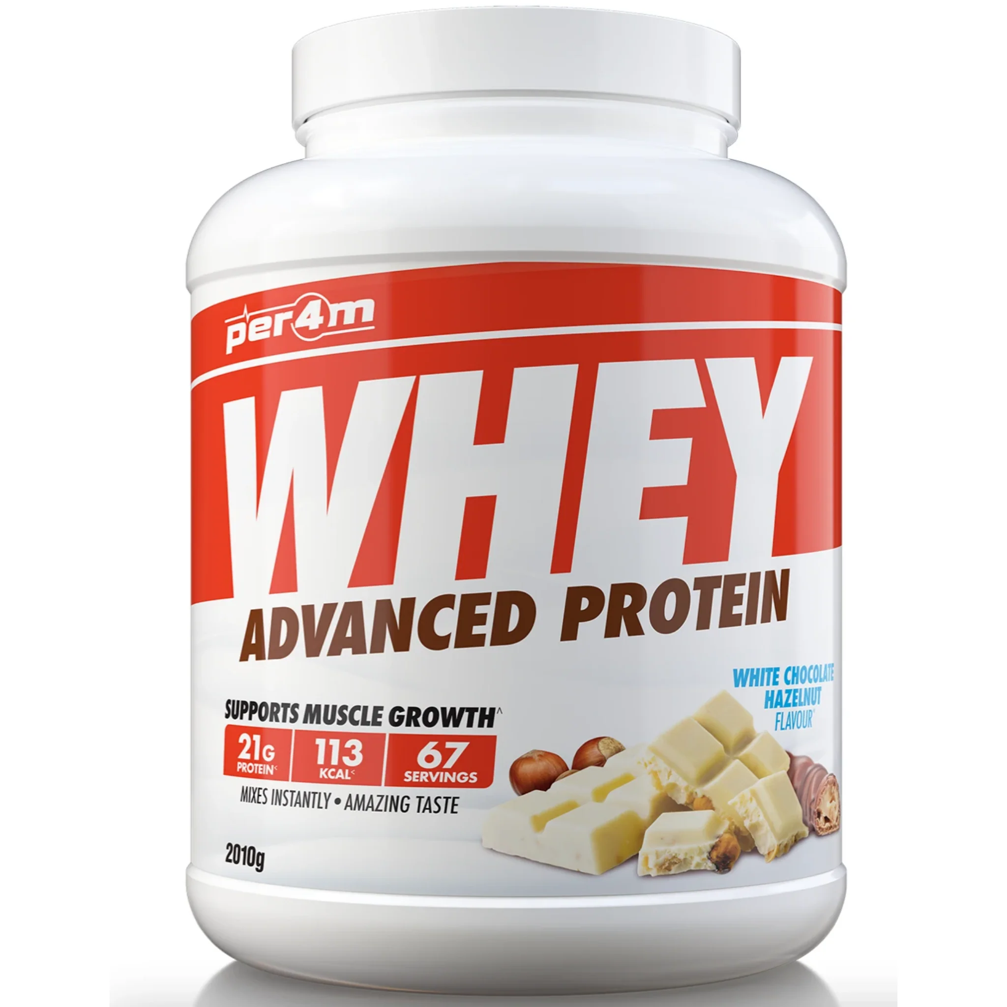 Per4m Nutrition Whey Protein 2kg - White Chocolate Hazelnut