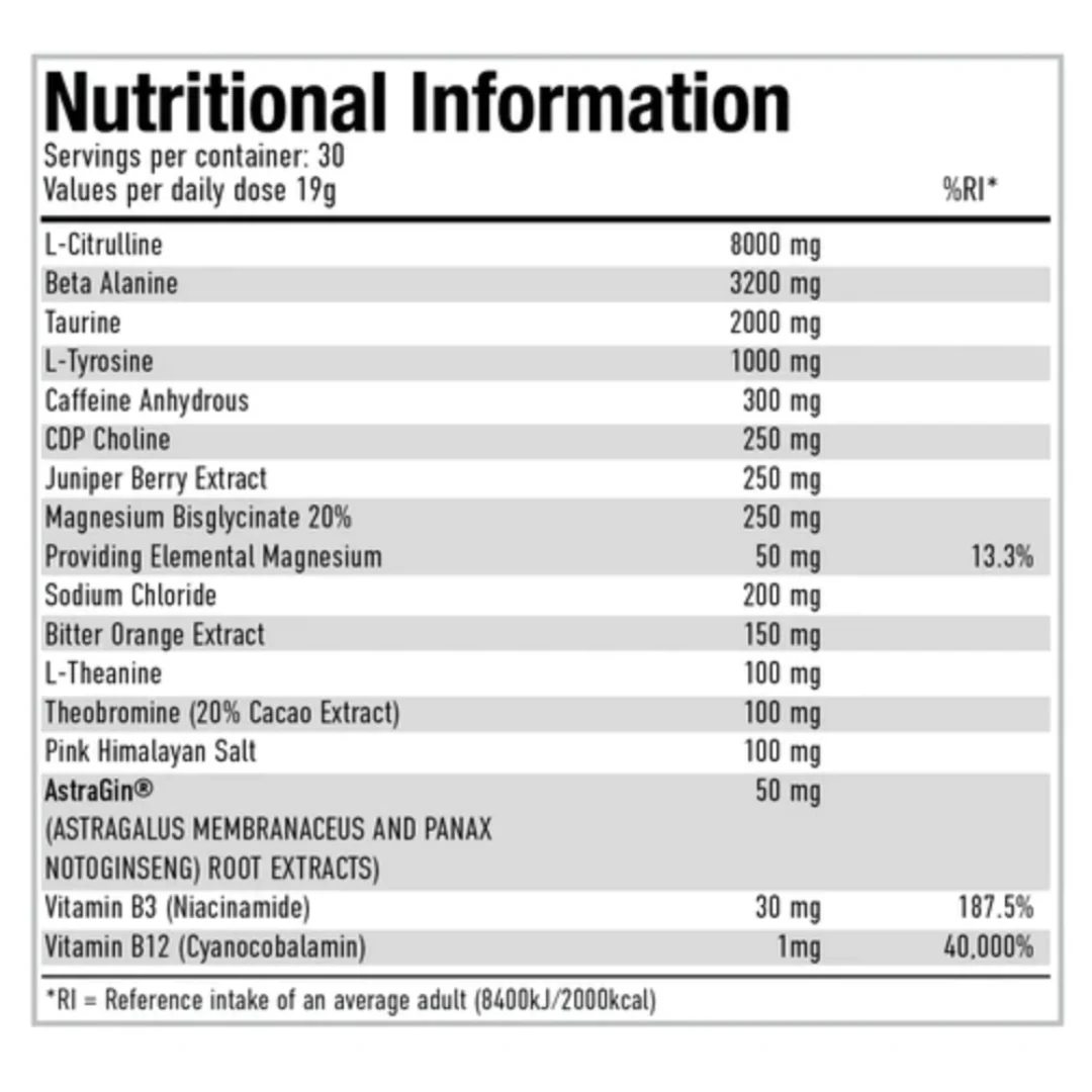 Per4m Pre Workout Stim 570g - Image 3