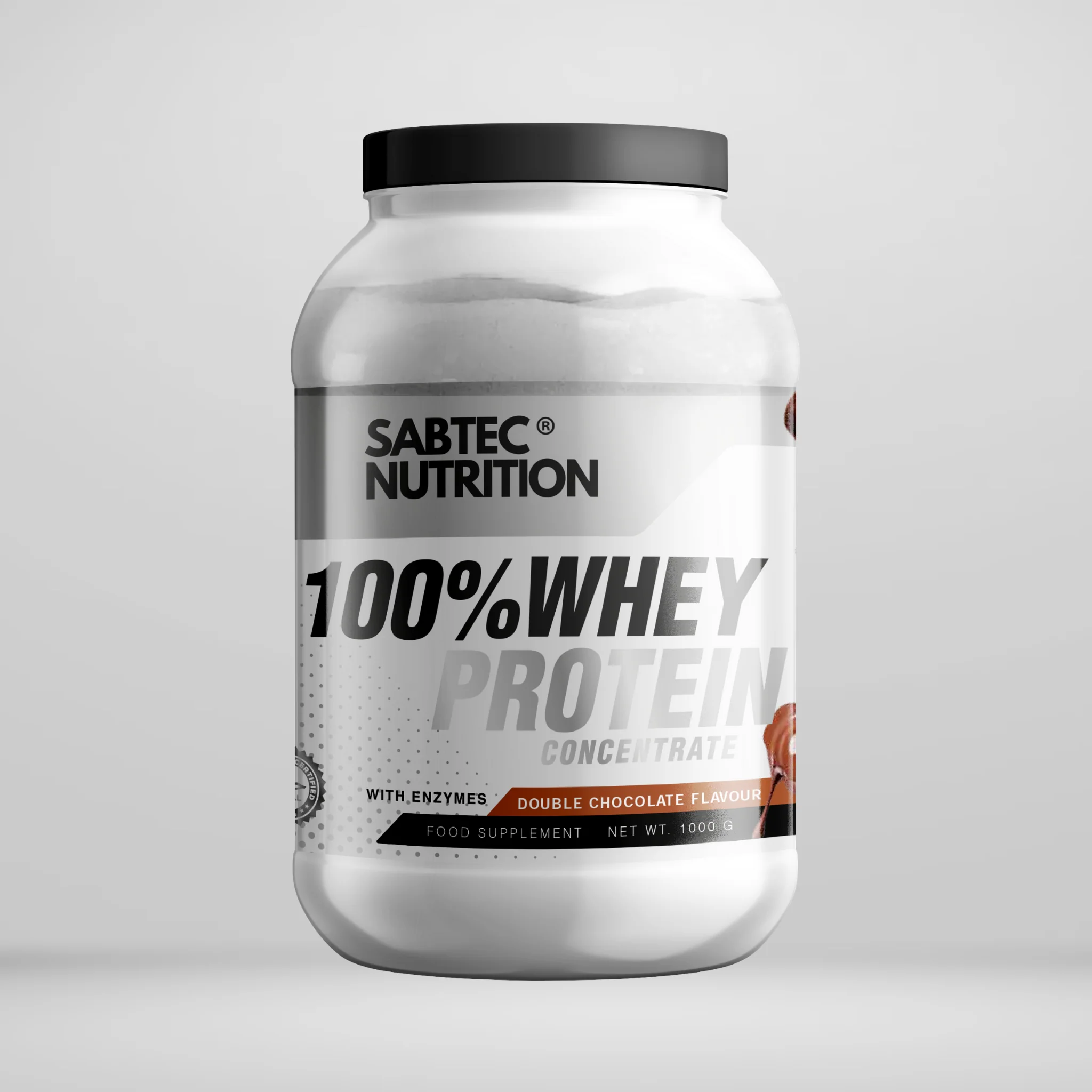 Sabtec Nutrition Whey Protein with Enzymes - Double Chocolate