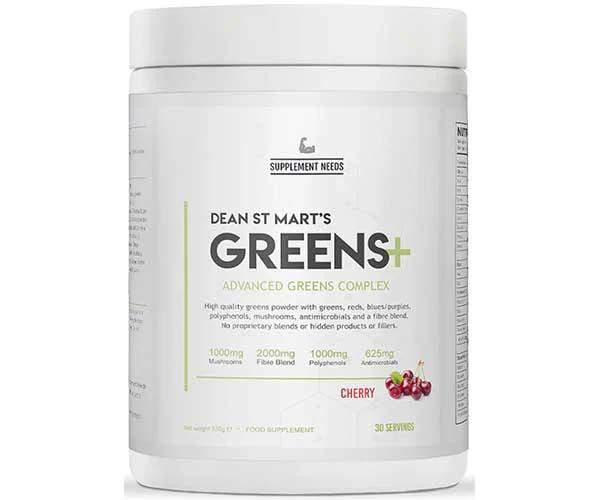 Supplement Needs Greens+ 30 Servings - Cherry Flavour