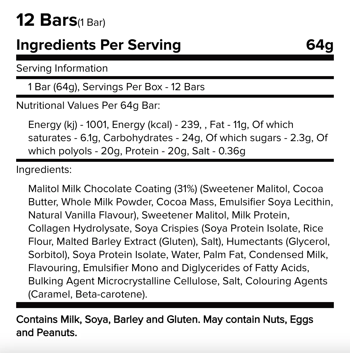 Warrior Crunch Bars 1x64g - Image 2